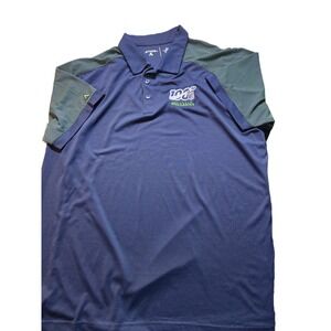 Antigua Seattle Seahawks 100 NFL Anniversary Polo Shirt Men's 2XL Navy Green